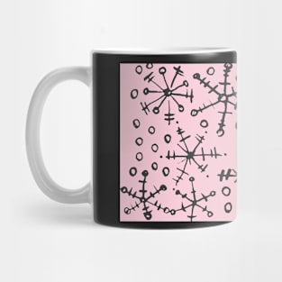 Pink Snowflakes Mug